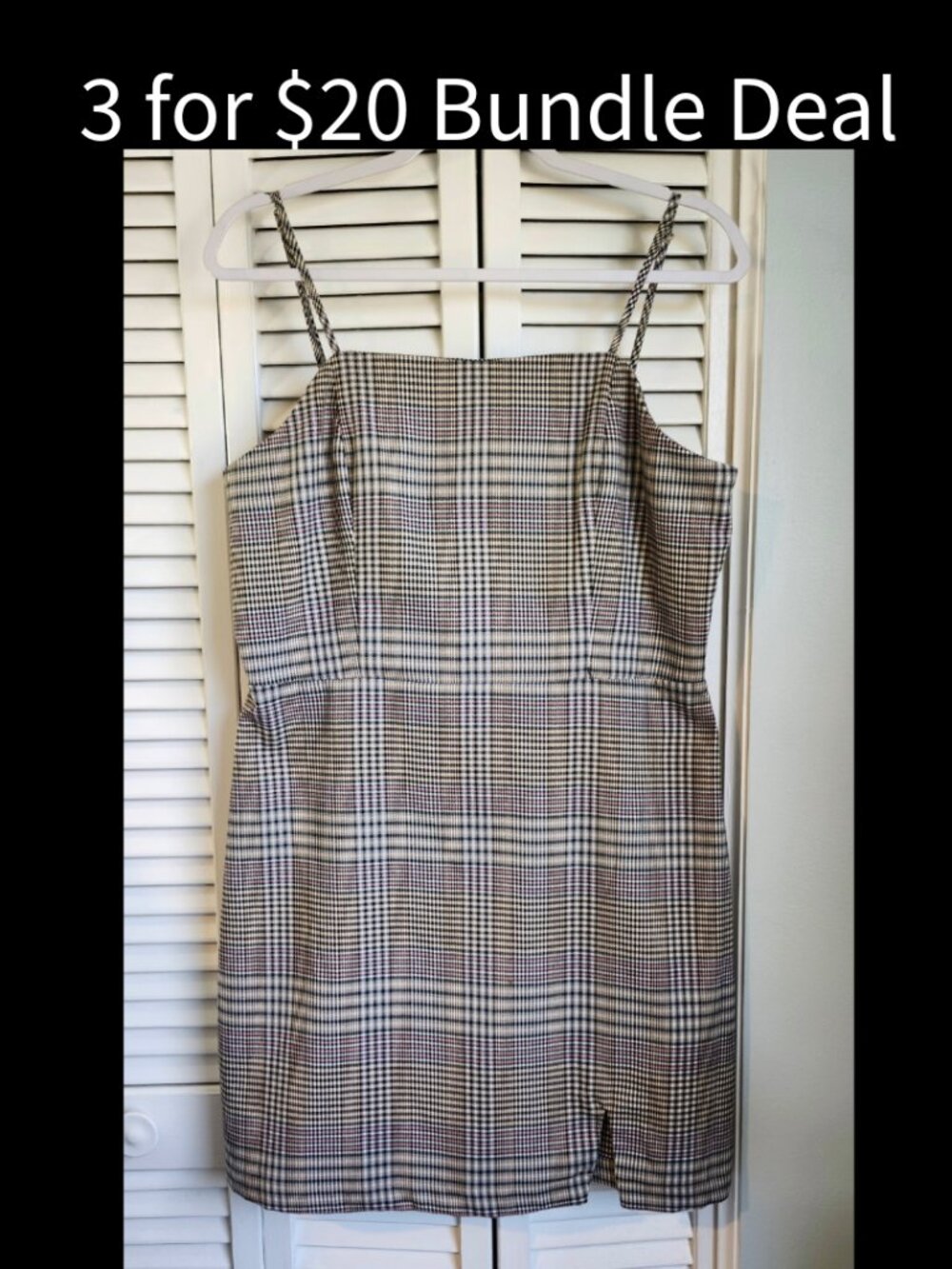 Gianni Bini Plaid Mini Dress XL nwt $59